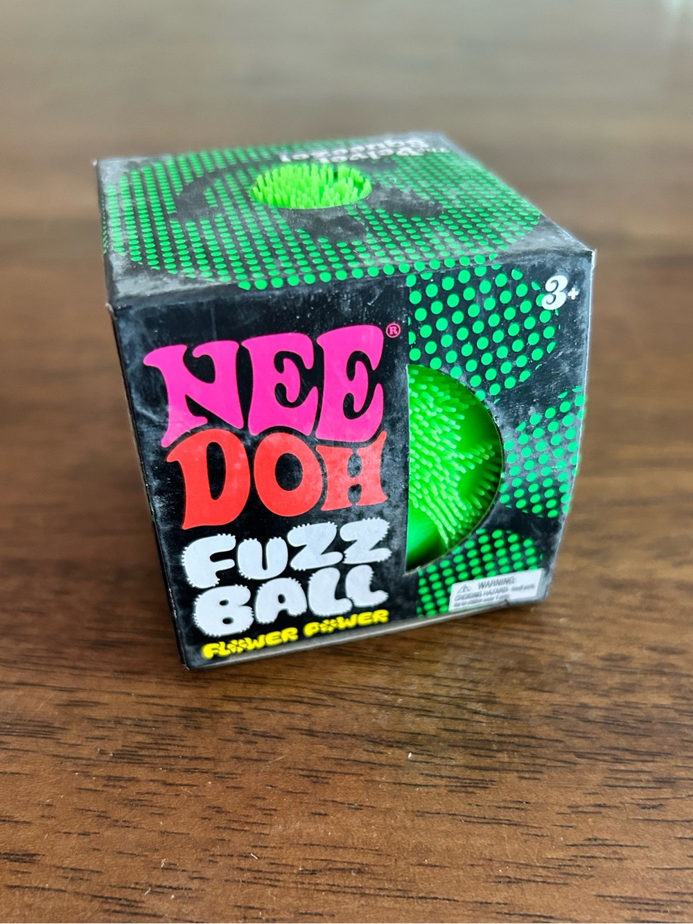 Needoh Flower Power Fuzz Ball Sensory Toy - Green